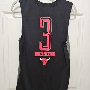 Kids Black Dwyane Wade Chicago Bulls Sleeveless Jersey Top